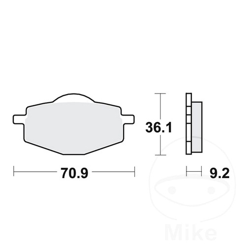 Trw brake pads front - trw, mcb539