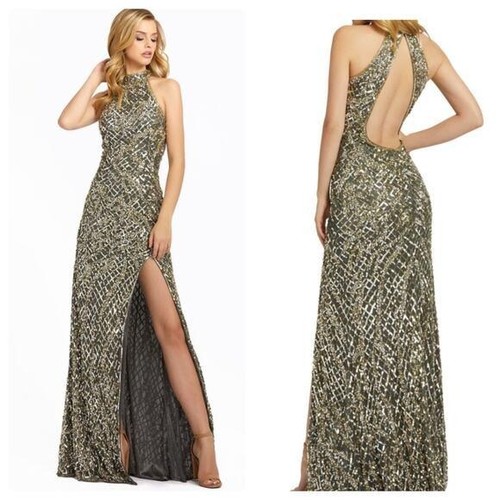 Mac duggal 4112 sequin - mac, halter