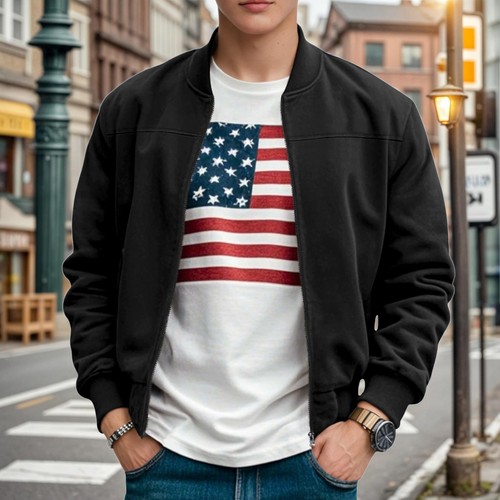 Men stand collar fleece - stand,