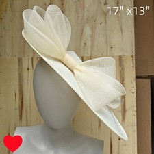 ivory fascinator wedding