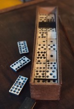 Antique Double Nine Dominoes