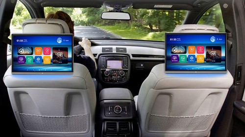 Car headrest monitor - car,