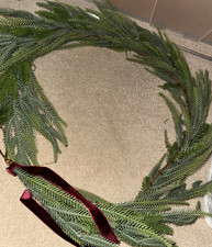 christmas garland with velvet