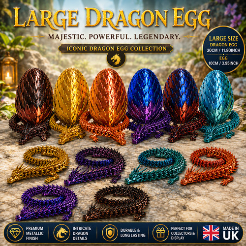 Dragon egg large - dragon, printed