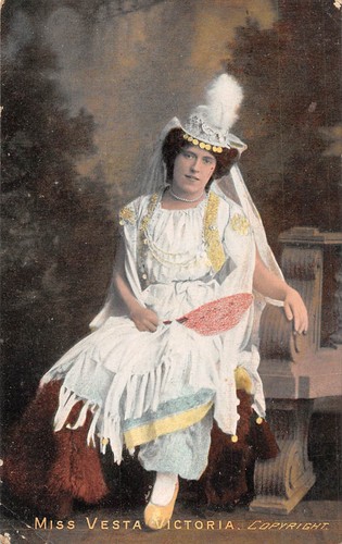 Postcard actresses vesta - actresses,