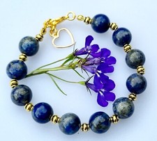 Afghan Natural Lapis Lazuli Beads Bracelet