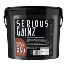 Serious Gainz Weight Gain Powder Muscle Mass Gainer Protein Shake Chocolate 5kg
