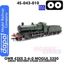 GWR 43xx 2-6-0 Mogul 5350 Great Western Steam Loco 1:76 OO Dapol 4S-043-0010