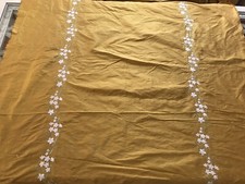 100% Silk Fabric Mustard