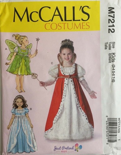 Mccalls 7212 princess fairy - mccalls,