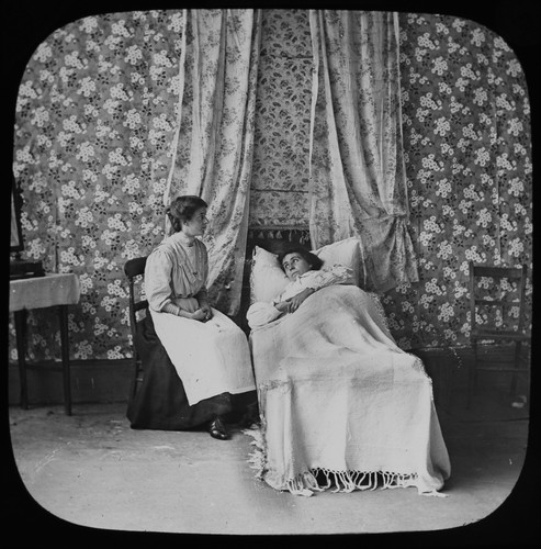 Antique magic lantern slide - antique,