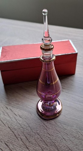 Vintage egyptian glass perfume - vintage,