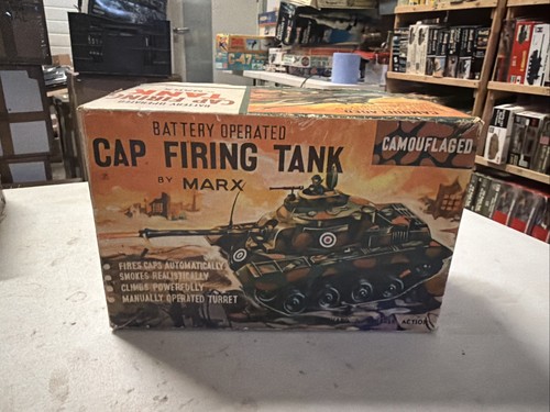 Marx cap firing tank - cap, vintage