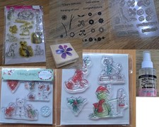 Clear, Wooden Rubber Stamps, Penny Black, Dovecraft rubber stamps, stamp cleaner