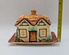 Vintage Empire Ware "Tudor Series"  Porcelain Butter/ Cheese Dish. England 