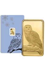 1g Gold Bar Pamp Snowy Owl Suisse Switzerland 1 Gram Fine Gold 24 Carat