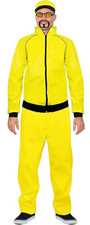 Adult Ali G Costume with Glasses & Moustache 90's Funny Comedy Rapper Tracksuit
