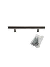 20 Pack Kitchen Door Handles Hole Centre Flat Chrome Cabinet T Bar Handle Steel