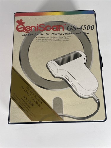 Geniscan 4500 scan ocr - scan,