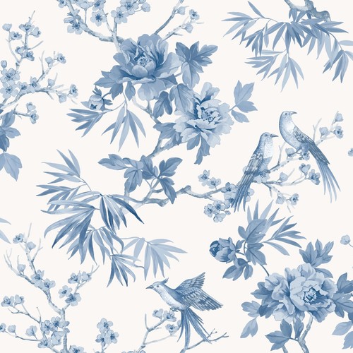 Amie jardin chinoiserie blue - amie,