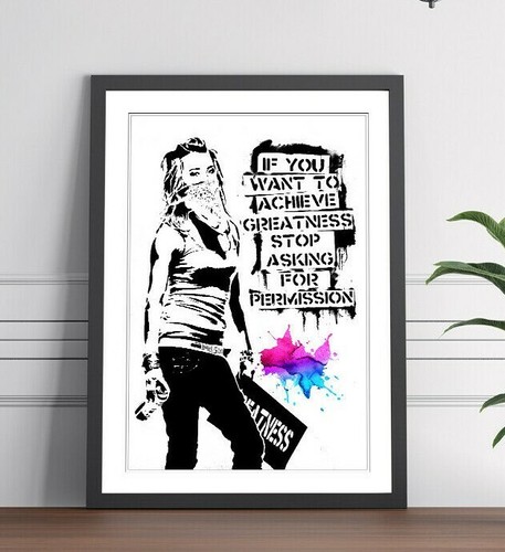 Banksy achieve greatness art - achieve,