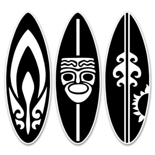 Tiki surfboards car vinyl - surfboards,