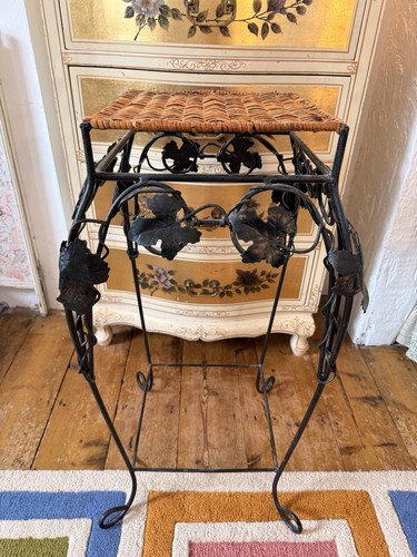 Vintage rattan wicker - wicker, metal