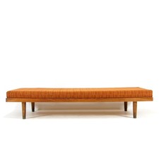 Retro Vintage Danish Teak Single Day Bed Sofa Futon Mid Century Modern 1950s 60s