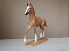 Beautiful painted  Trad Resin Model Horse On Base Eberl Phillipo foal