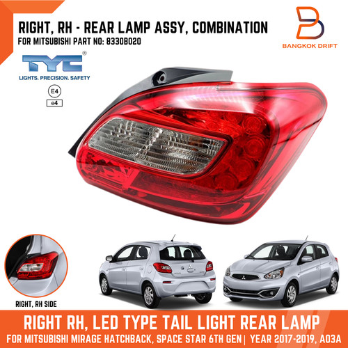 Tyc right tail light for - tyc,