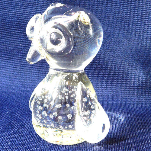 Glass owl figurine - small, bird