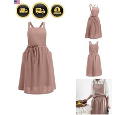 Cotton Linen Apron for Women