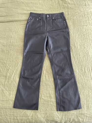 Zara faux leather bootcut - leather,