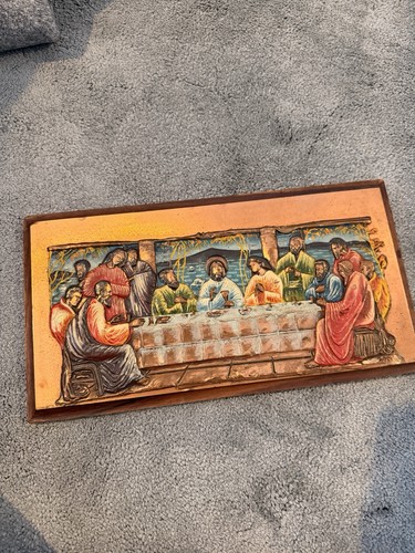 Vintage copper picture - vintage, of