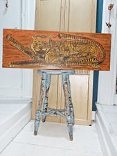 LARGE HAND PAINTED INDIAN