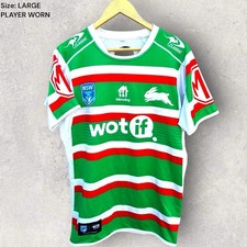 SOUTH SYDNEY RABBITOHS JERSEY FLEGG PLAYER WORN JERSEY Nrl Size L 