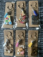 Alphabet Resin Keyring