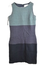 KEW Blue Woollen Dress size 8/34 Womens Party Evening Casual 100% Wool