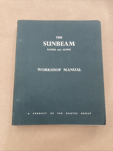 Sunbeam rapier iii iv - rapier, to