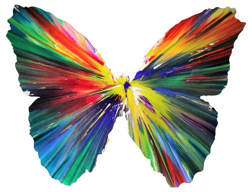 Damien hirst butterfly spin - butterfly,