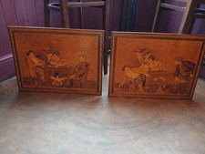 Two Marquetry Pictures
