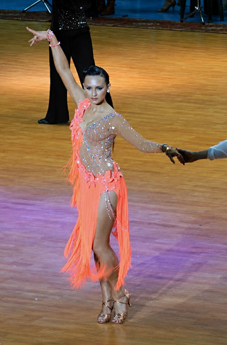 Stunning hot orange latin - hot,