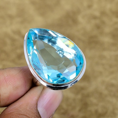 Natural swiss blue topaz - blue,