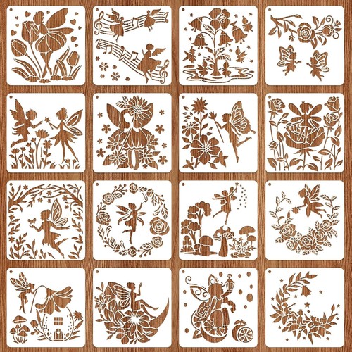 16pcs fairy stencils for - 16pcs,