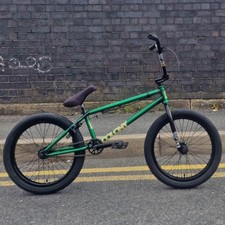 Colony Cadet Elite 21" Toptube High End Pro Level BMX Bike Clear Moss Green