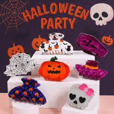 Pumpkin Halloween Hair Claw