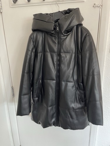 Zara black faux - zara,