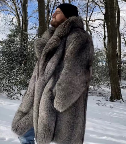 Men luxury coat mink - mink, fur