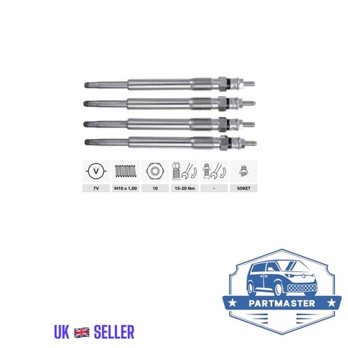 Glow plugs for - 4x, nissan