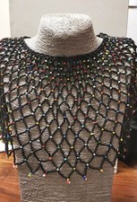 Multicoloured Zulu Choker Glass Beaded Bib Necklace Handmade In Africa